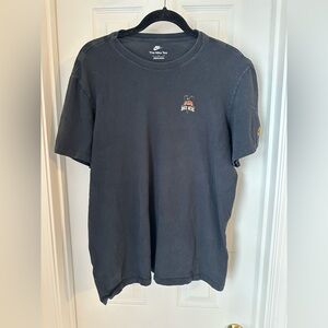 Nike Size L Skull Basketball Graphic Tee Black Streetwear Athletic T Shirt